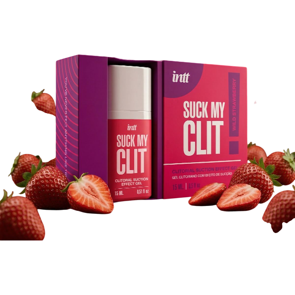INTT Suck My Clit Aardbei | Clitoris Stimulatiegel | Intense sensatie