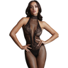 Le Desir Fishnet en kant Bodystocking | Zwart | One Size