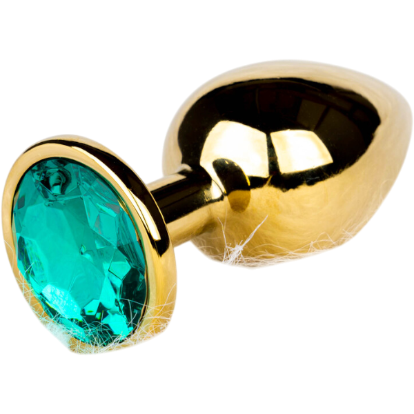 OUCH! Gem Butt Plug Small Goud/Smaragdgroen | Anale Plug