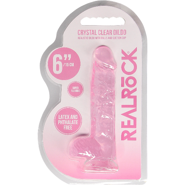 RealRock Dildo van 15 cm | Realistisch met ballen | Roze