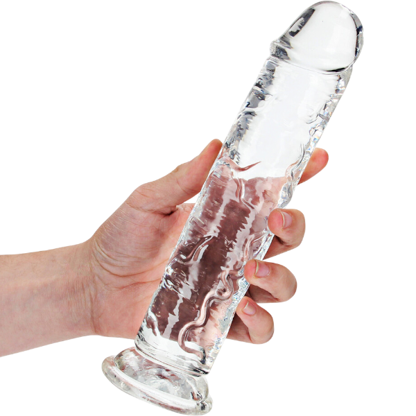 RealRock Dildo | 23cm | Met Zuignap | Transparant