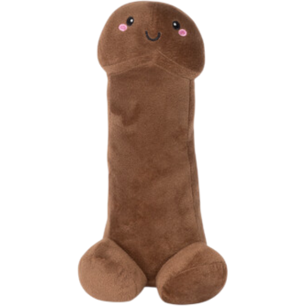 S-line Penis Knuffel Pluche 30cm | Bruin | Grappig kadoo knuffel