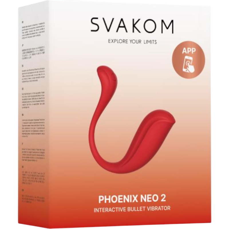 Svakom Phoenix Neo 2 | Interactieve Bullet Vibrator | Rood