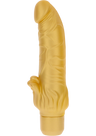 Toyjoy Dildo | 22 cm | Clit stim | Goud | Batterijen