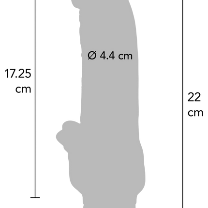Toyjoy Dildo | 22 cm | Clit stim | Goud | Batterijen