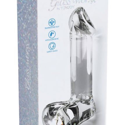 Toy Joy Non Realistsiche Dildo | Met Ballen | Glas