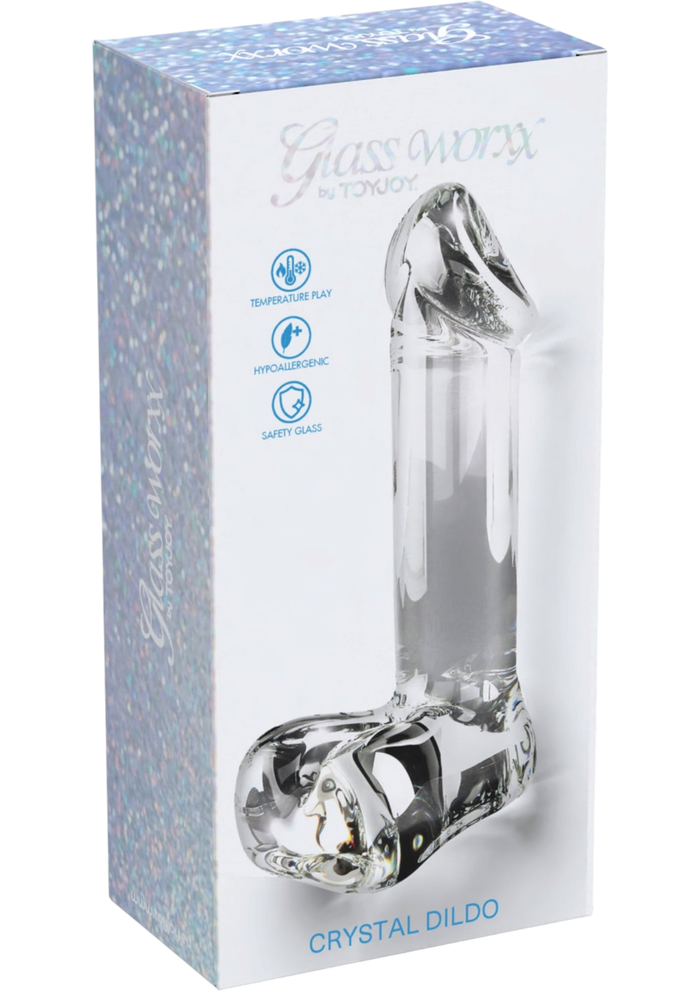 Toy Joy Non Realistsiche Dildo | Met Ballen | Glas