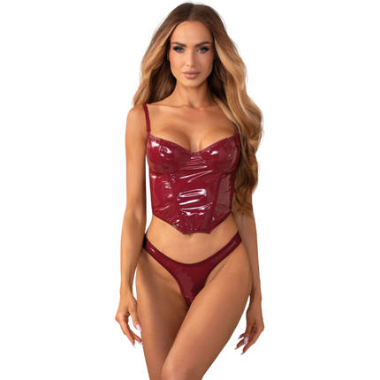 Obsessive Redya Rood Corset | met String | S / M