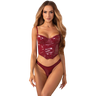 Obsessive Redya Rood Corset | met String | S / M