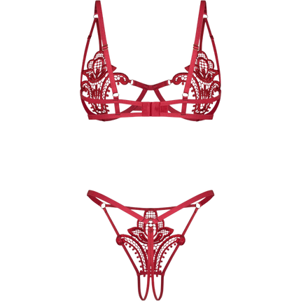 Obsessive 2-delige Set | Rood | L / XL