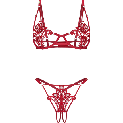 Obsessive 2-delige Set | Rood | L / XL