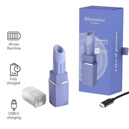 Womanizer Beauty | Luchtdruk Vibrator | Lipstick | Paars