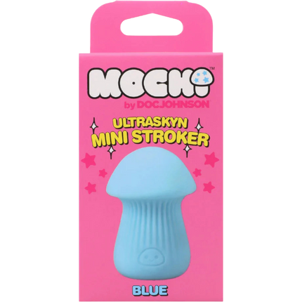 Doc Johnson Mushroom Stroker ULTRASKYN Mini Blauw – Masturbator Man