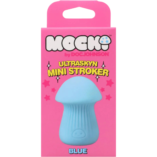 Doc Johnson Mushroom Stroker ULTRASKYN Mini Blauw – Masturbator Man