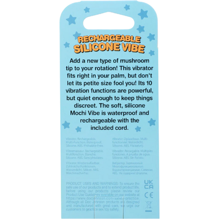Doc Johnson Mushroom Vibe Oplaadbare Siliconen Vibrator Paars – Mannen