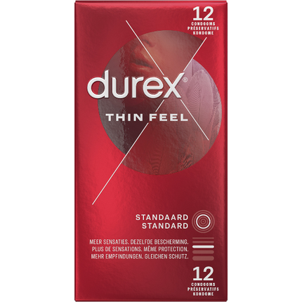 Durex Thin Feel Condooms 12 stuks – Dunner voor Meer Gevoel