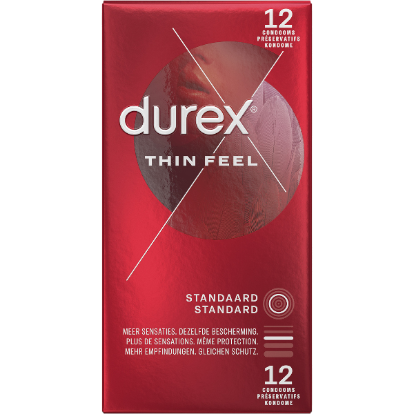 Durex Thin Feel Condooms 12 stuks – Dunner voor Meer Gevoel