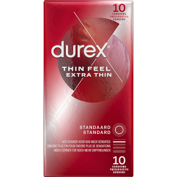 Durex Thin Feel Close Fit |  Condooms | 10 stuks | Nauw Sluitend