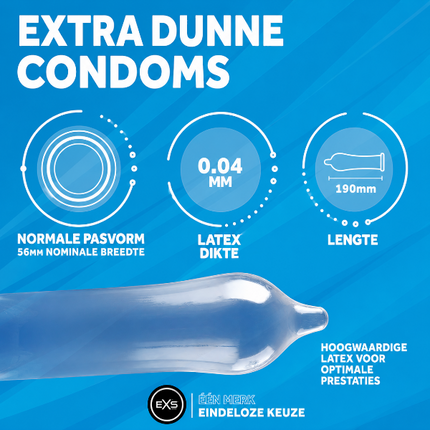 EXS Air Thin Condooms 0,04mm Ultra Dun – 12 stuks