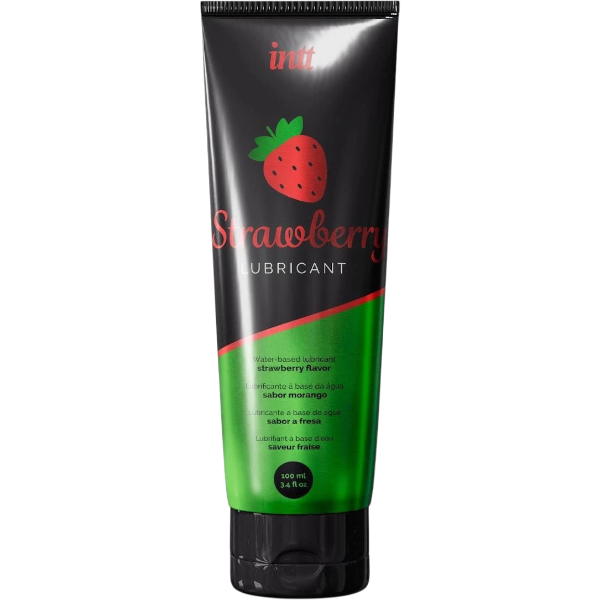 INTT Strawberry Glijmiddel Aardbei Waterbasis – kusbaar Glijmiddel