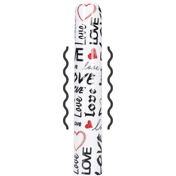 Klassieke vibrator met kleurrijk design