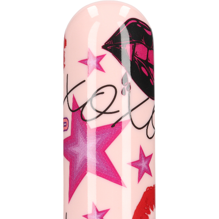 Klassieke vibrator met kleurrijk design rose