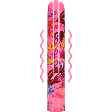 Klassieke vibrator met commic design