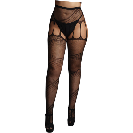 Le Desir Crotchless Cut-Out Panty Zwart One Size – Open Kruis Lingerie