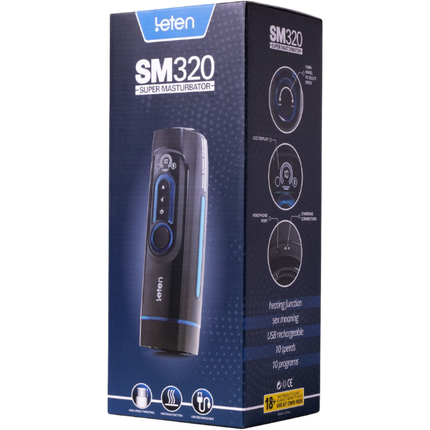 Leten SM 320 Automatische Masturbator Verwarming Stoot Kreun – Elektrisch