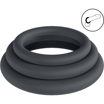 Levelz Classic Silicone Cockring Set L/XL/XXL Set of 3 – Klassieke Set