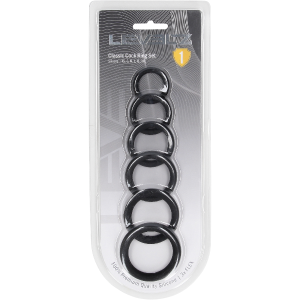 Levelz Silicone Cockring Set of 6 – Penisring Siliconen