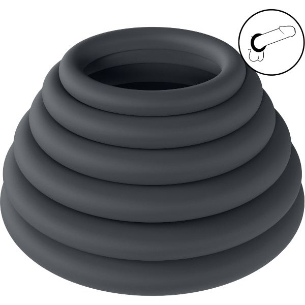 Levelz Silicone Cockring Set of 6 – Penisring Siliconen