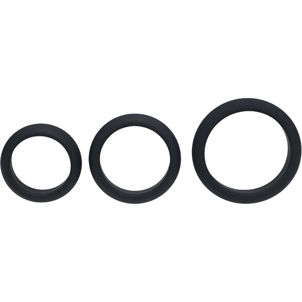Levelz Wide O Silicone Cockring Set | S/M/L |  Set van 3 | Brede Ringen