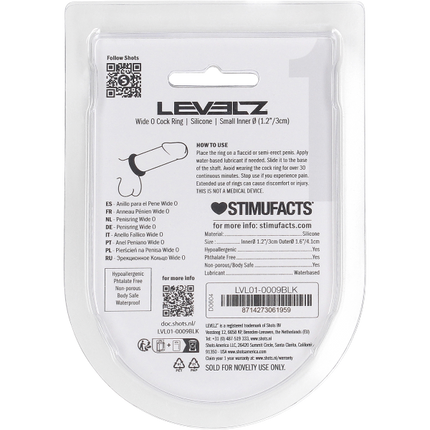 Levelz Wide O Silicone Cockring 30mm – Brede Penisring