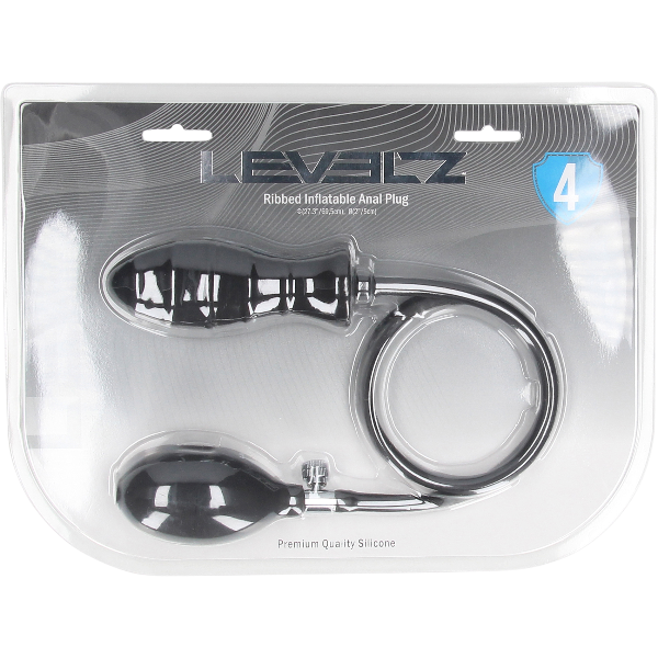 Levelz Opblaasbare Anale Plug Geribbeld – Instelbare Anale Plug