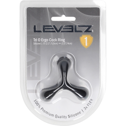 Levelz Tri O Silicone Cockring – Drie-Ring Systeem