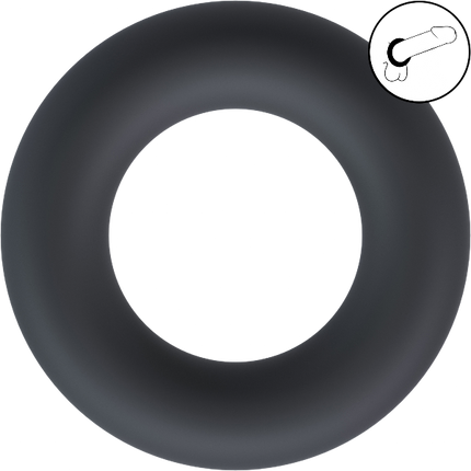 Levelz Liquid Silicone Cockring – Ultra Flexibele Penisring Large zwart