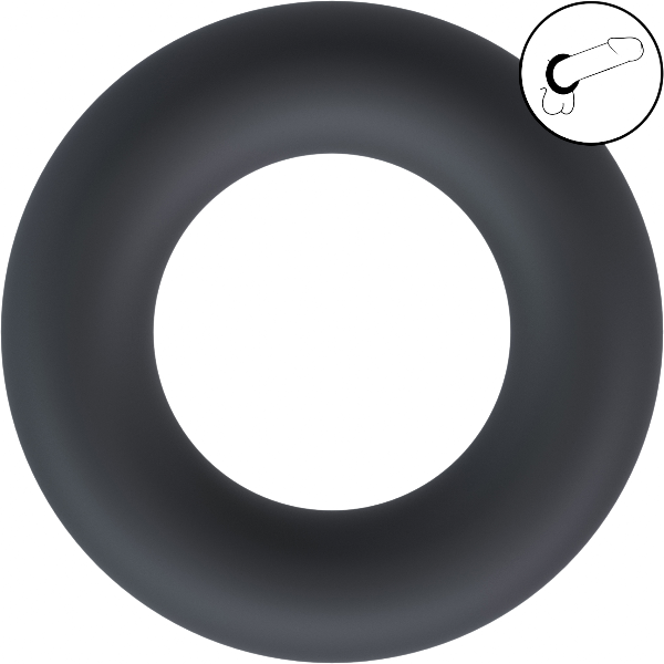 Levelz Liquid Silicone Cockring – Ultra Flexibele Penisring Large zwart