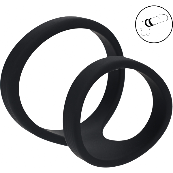 Levelz 2 Loop Silicone Cockring | Multi-Loop Penisring