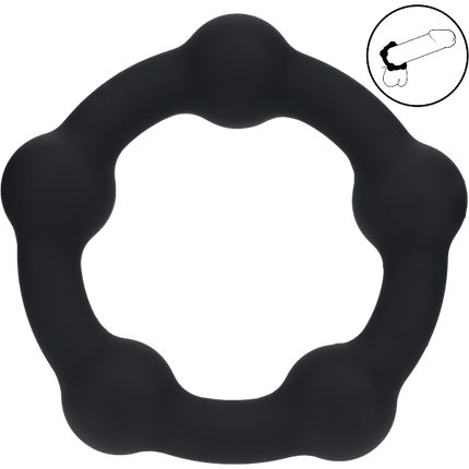Levelz Beaded Silicone Cockring 35mm – Gekraalde Penisring