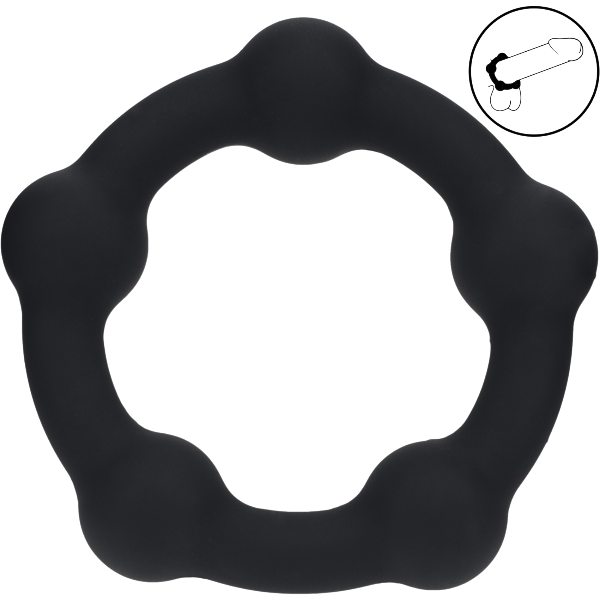 Levelz Beaded Silicone Cockring 35mm – Gekraalde Penisring