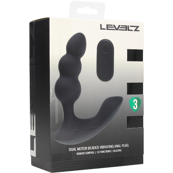 Levelz Dual Motor Prostaatstimulator Beaded Afstandsbediening