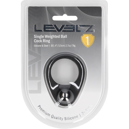 Levelz Liquid Silicone Bll Cockring met gewicht – Gewicht Ballenring