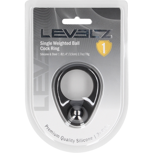 Levelz Liquid Silicone Bll Cockring met gewicht – Gewicht Ballenring