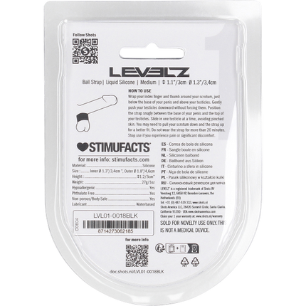 Levelz Liquid Silicone Ball Strap – Ballenring Gewicht