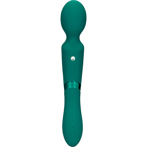 Loveline Double-Sided Vibrating Wand | Green |  Siliconen Vibrator