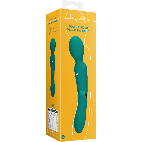 Loveline Double-Sided Vibrating Wand - Green Gable – Siliconen Vibrator USB