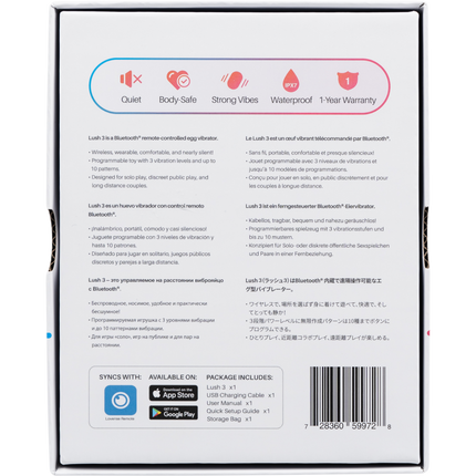 Lovense Lush 3 vibrerend-ei remote controlled