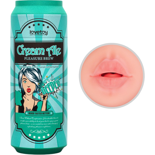 LoveToy Pleasure Brew Cream Ale Mouth Masturbator Groen Nude – Oraal