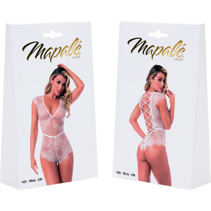 Mapalé Romper Babydoll Wit – Premium Lingerie